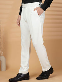 Moda Rapido Men Slim Fit Easy Wash Pleated Trousers