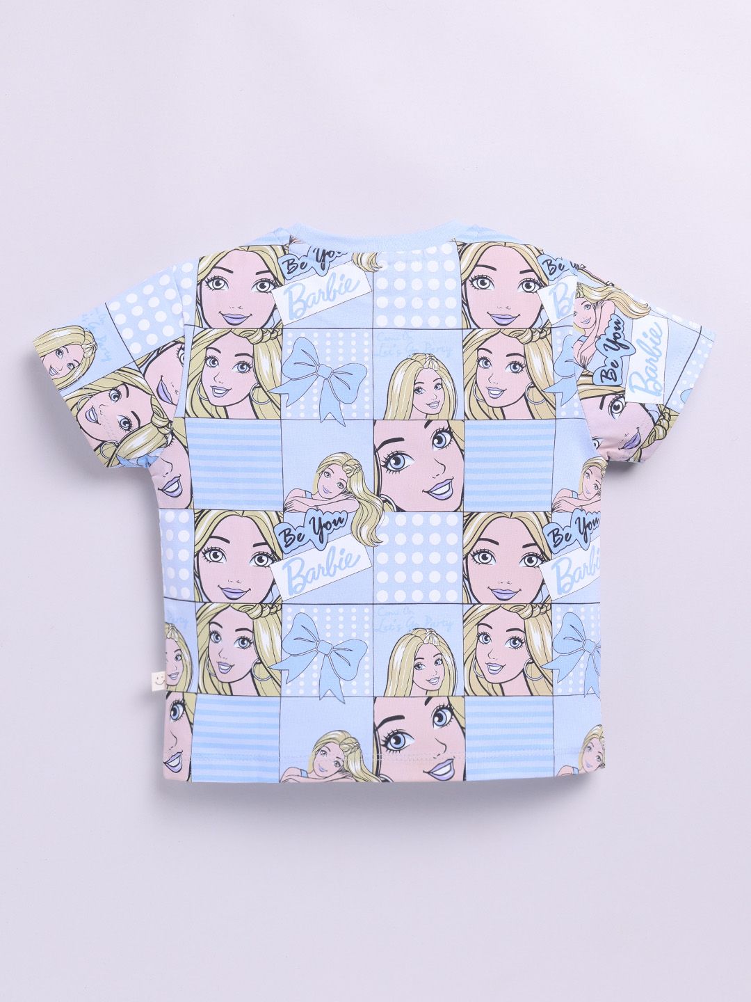 Happy Faces Girls Barbie Printed Pure Cotton T-shirt