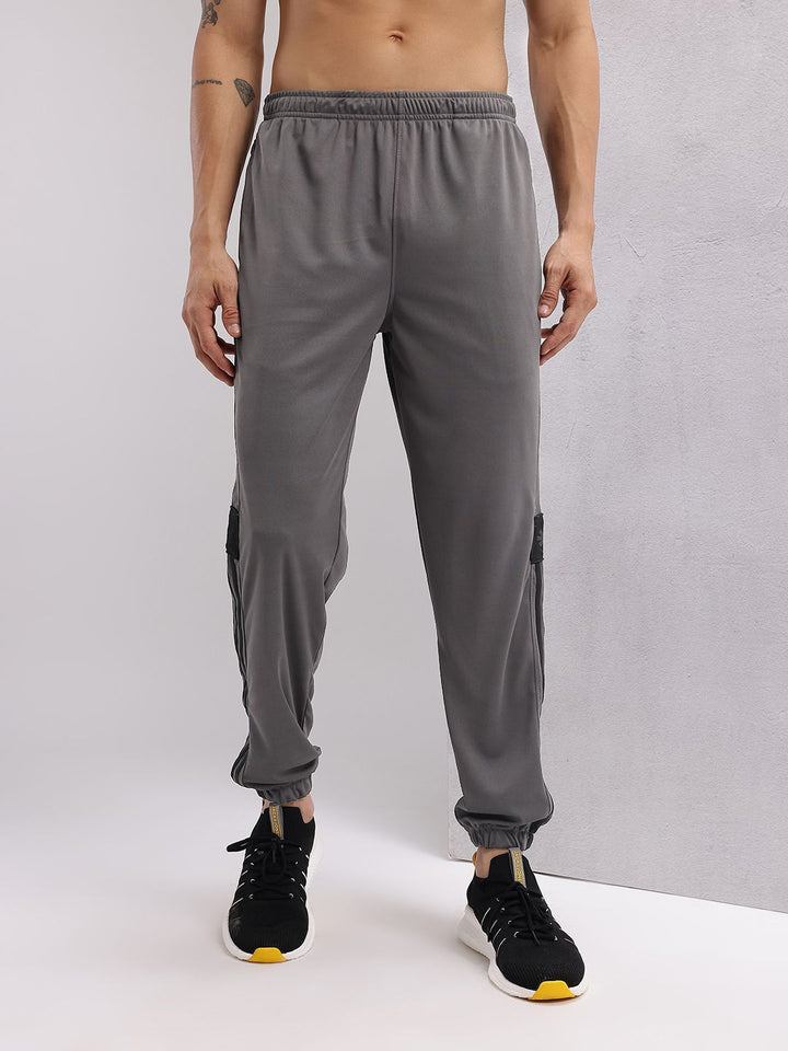 HRX by Hrithik Roshan Men Side Stripes Rapid-Dry Training Joggers