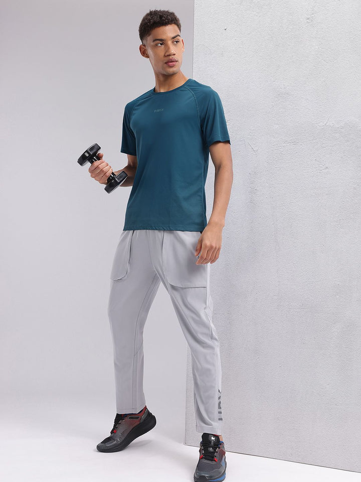 HRX by Hrithik Roshan Raglan Sleeves Rapid-Dry Training T-shirt