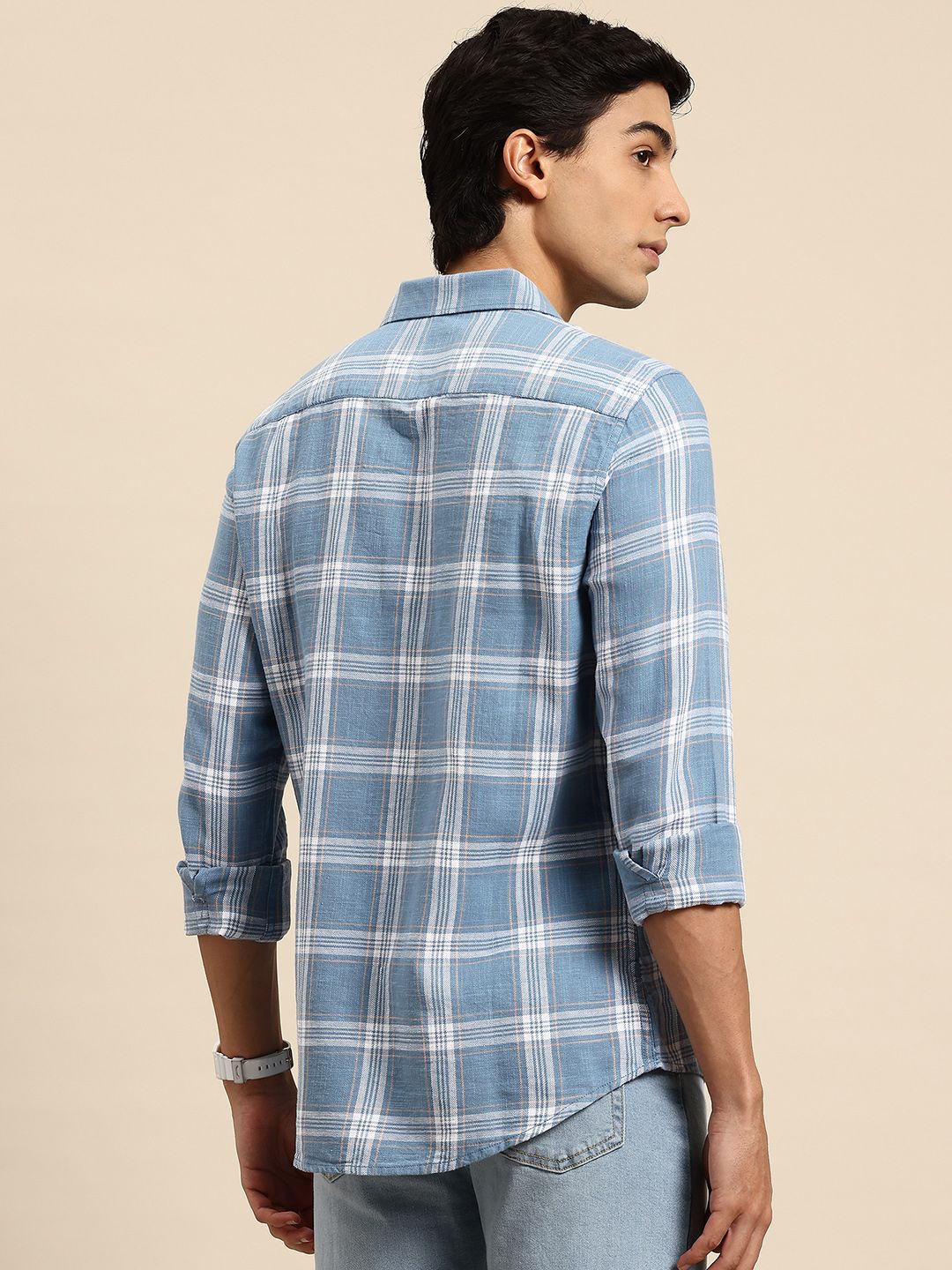 Being Human Classic Slim Fit Tartan Checked Casual Shirt