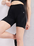 HRX by Hrithik Roshan Women Mid-Rise Above Knee Running Tights with Reflective Elements