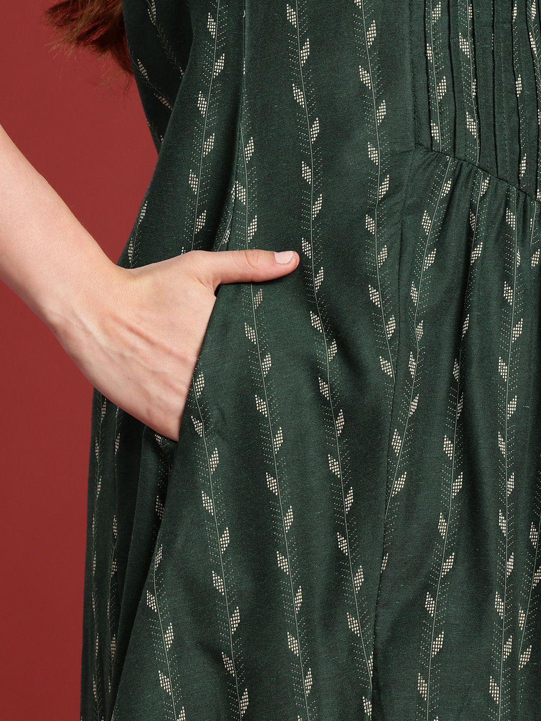 Anouk Woven Design A-Line Kurta