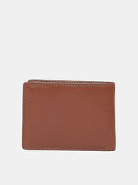SPYKAR Men Tan Leather Two Fold Wallet