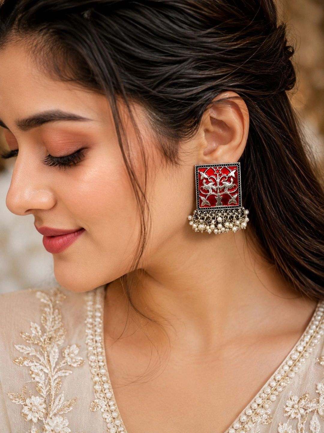 PANASH Square Drop Earrings
