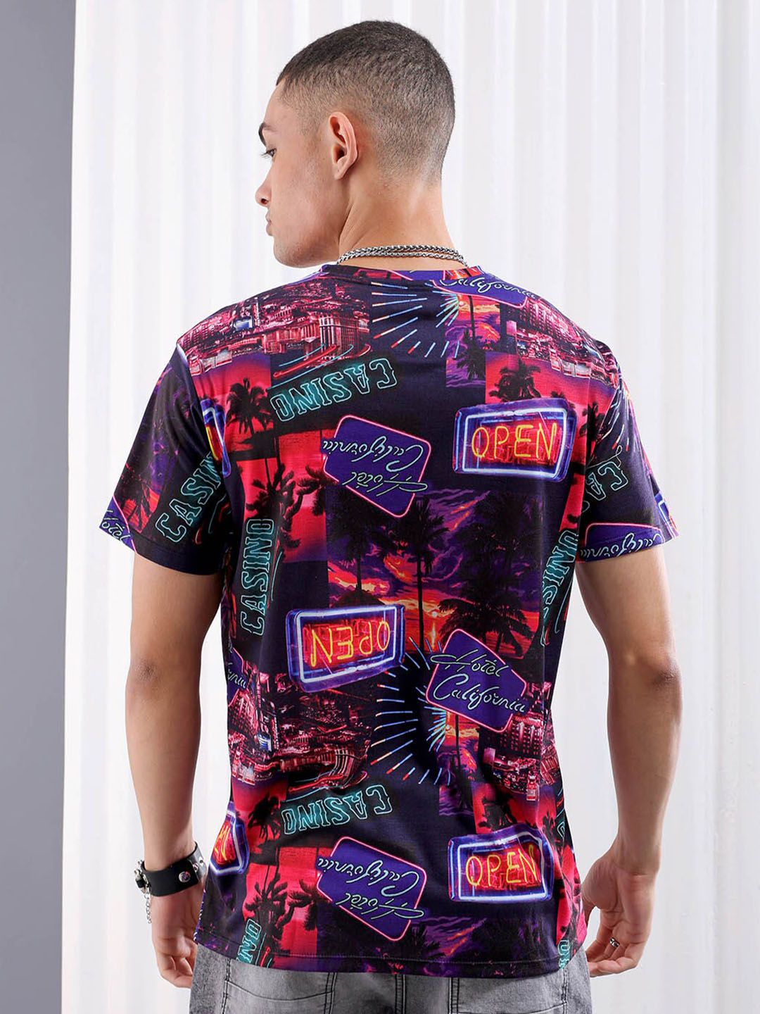 The Indian Garage Co Conversational Printed Slim Fit T-shirt