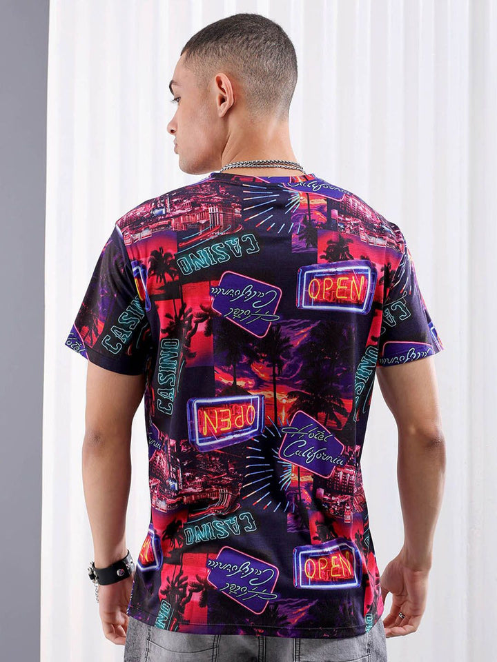 The Indian Garage Co Conversational Printed Slim Fit T-shirt