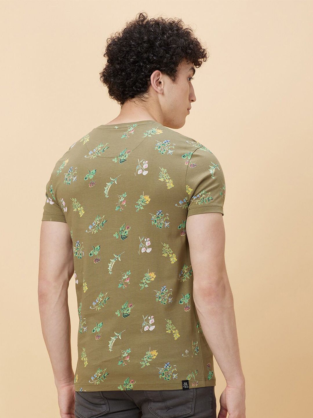 Being Human Floral Pure Cotton Printed T-shirt