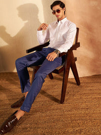DENNISON Men Smart Tapered Fit Easy Wash Trousers