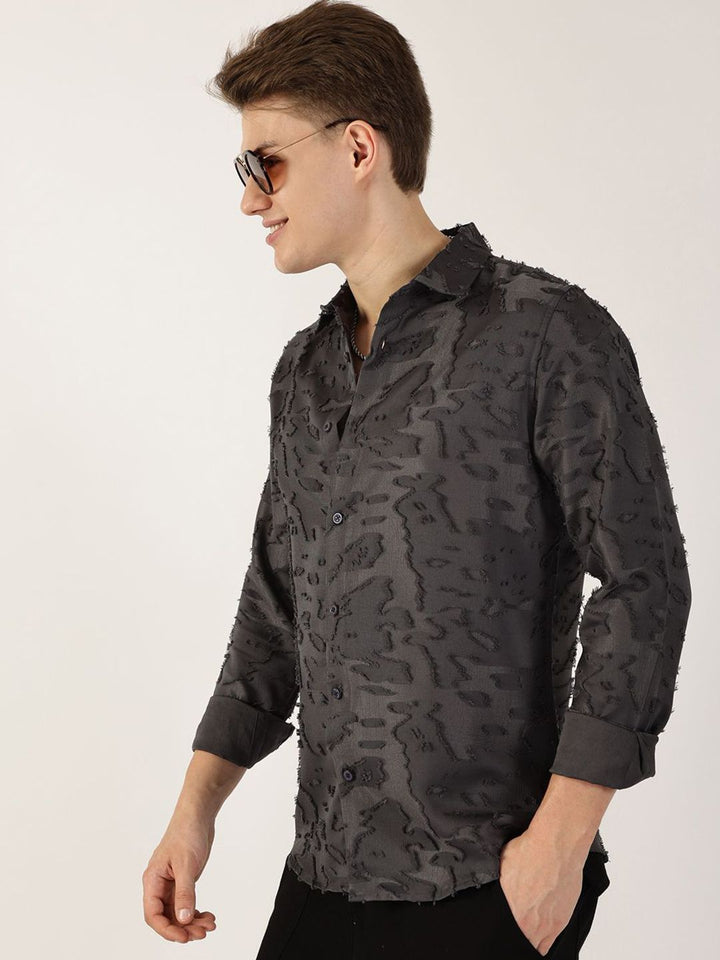Thomas Scott Men Premium Slim Fit Opaque Casual Shirt