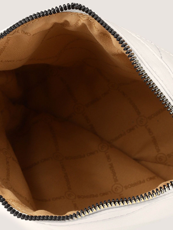 Lino Perros Women White Quilted Sling Bag