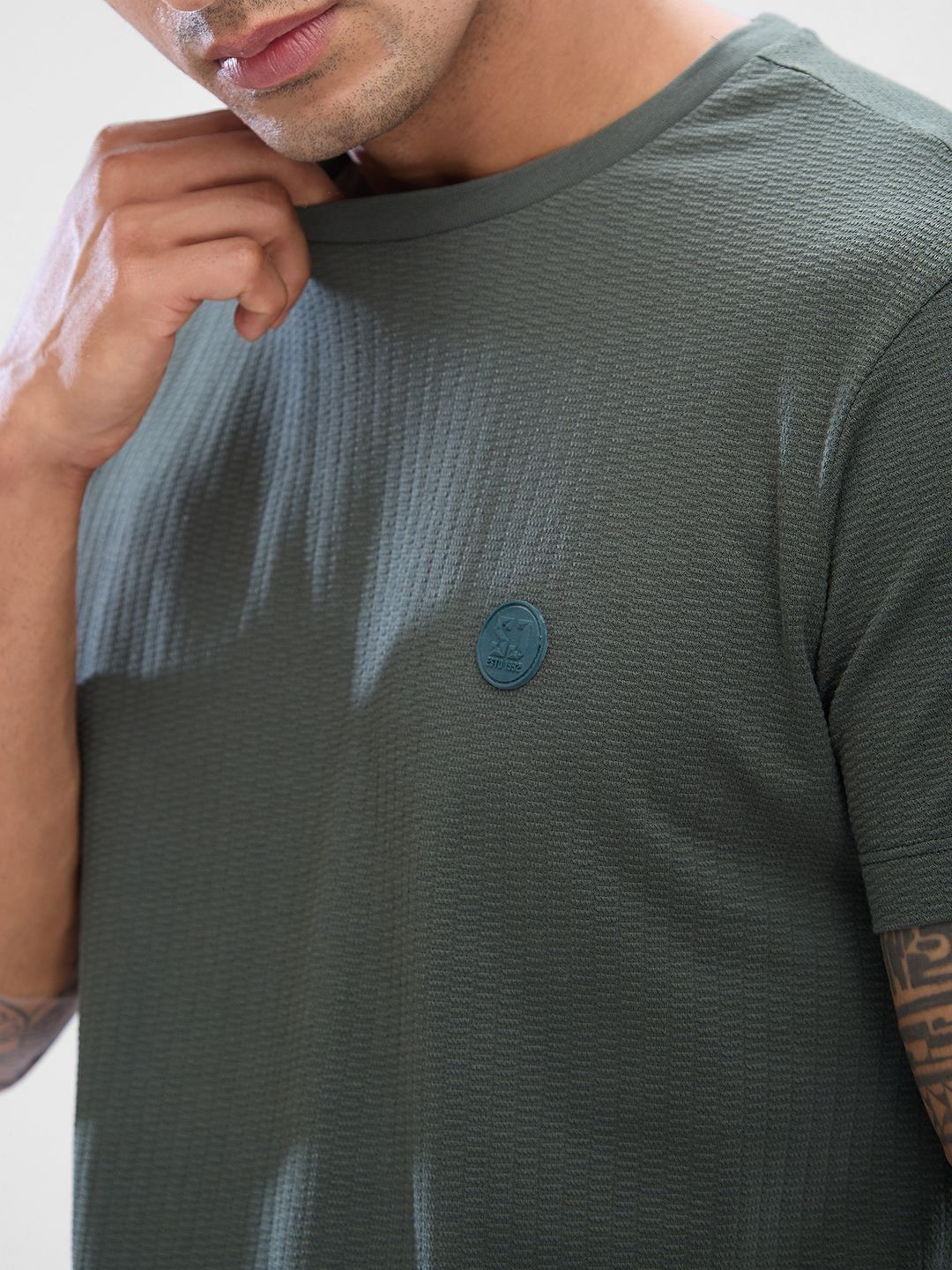 SPYKAR Men Solid Slim Fit T-shirt