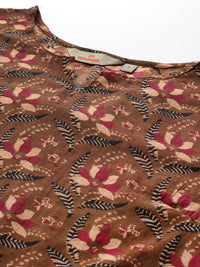 Anouk Women Ethnic Motifs Printed Pure Cotton Kurta with Trousers & Dupatta