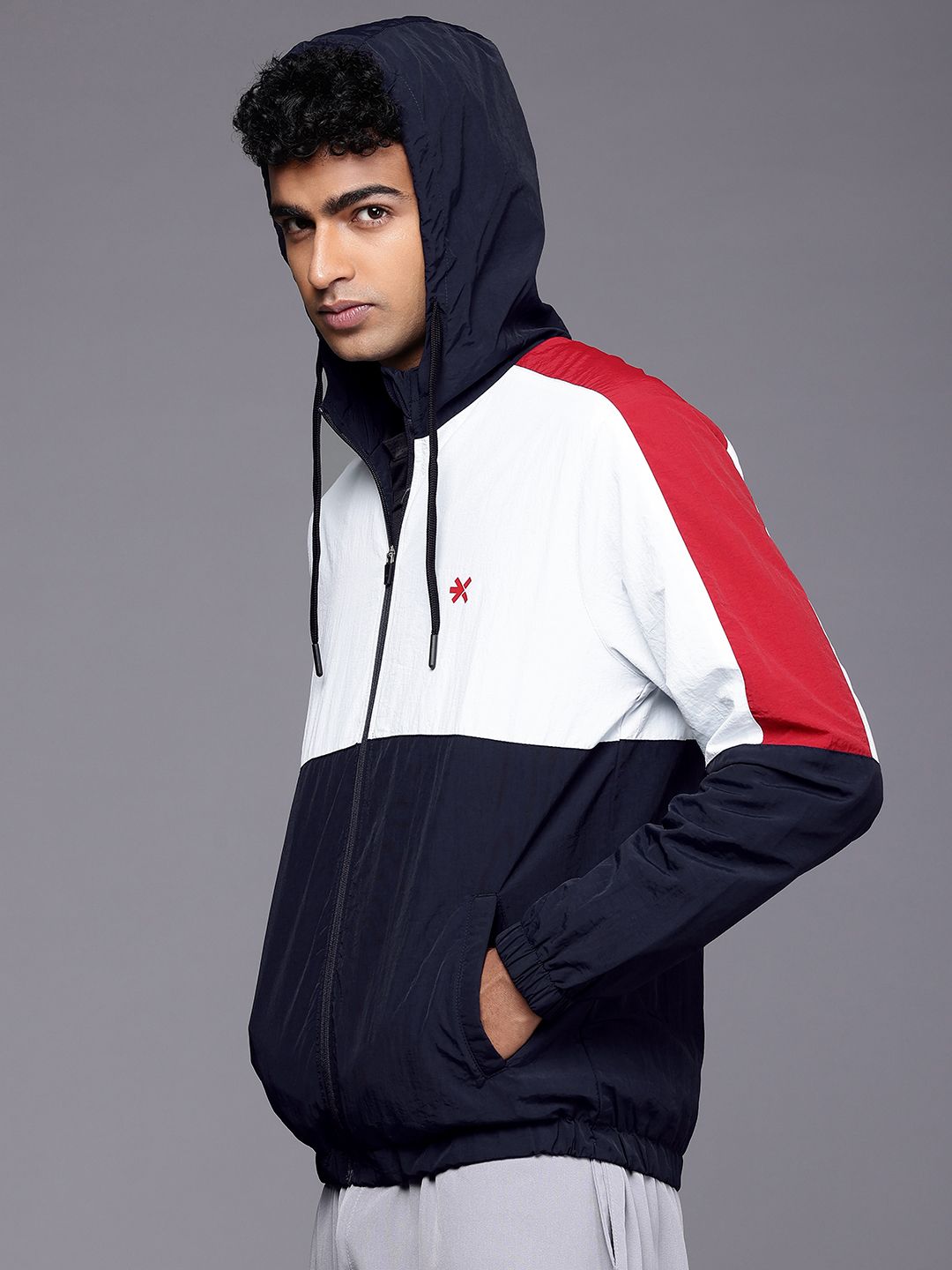 HRX by Hrithik Roshan Colourblocked STREETPULSE Rapid-Dry Sporty Lifestyle Jacket