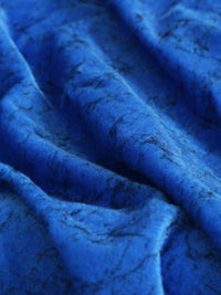Cortina Set Of 2 Blue Velvet Room Darkening Window Curtain