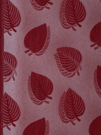 HOSTA HOMES Maroon Floral Window Curtain