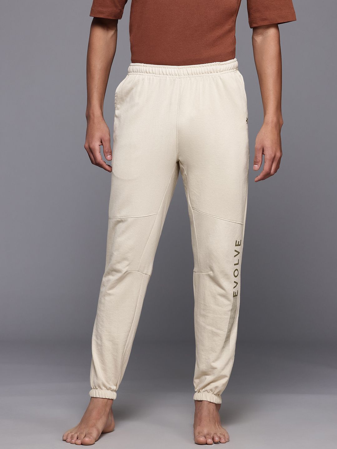 HRX by Hrithik Roshan Typography Print Yoga Joggers