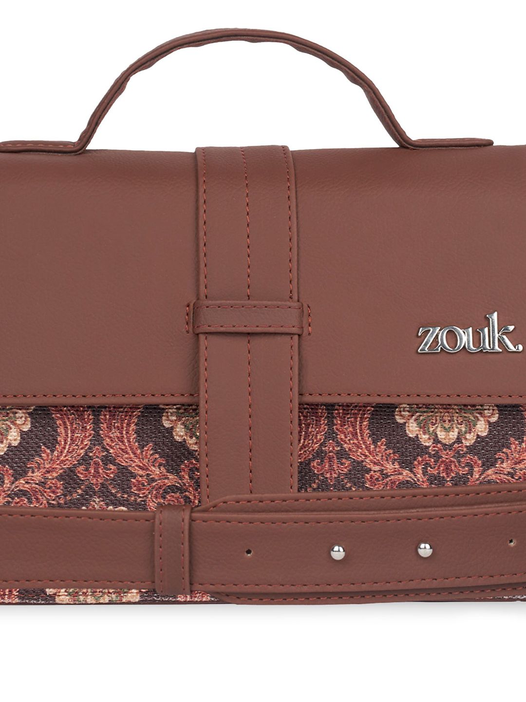 ZOUK Women Printed Jodhpur Damask Iconic Evening Satchel