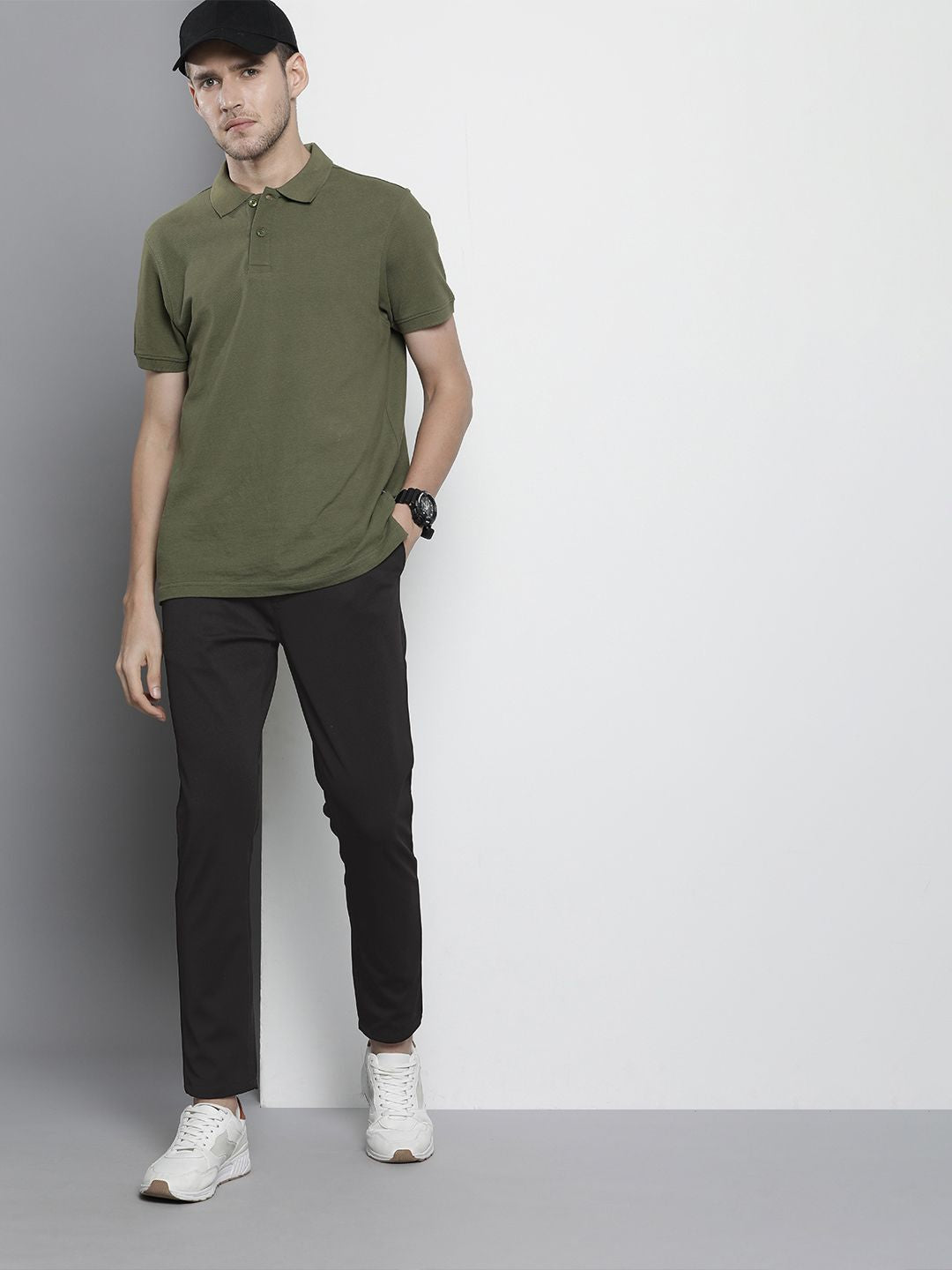 The Indian Garage Co Men Slim Fit Trousers