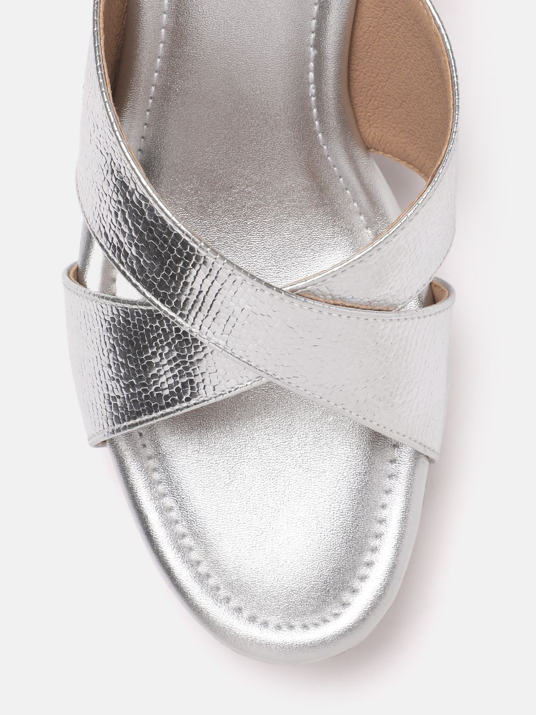 House of Pataudi Embellished Open Toe Wedges