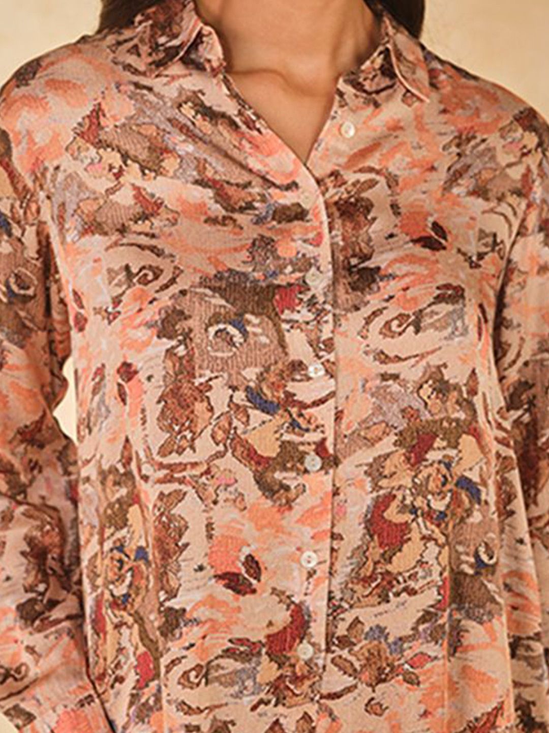 AND Women Printed Casual Shirt