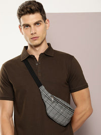DILLINGER Men Polo Collar Honeycomb Structure T-shirt