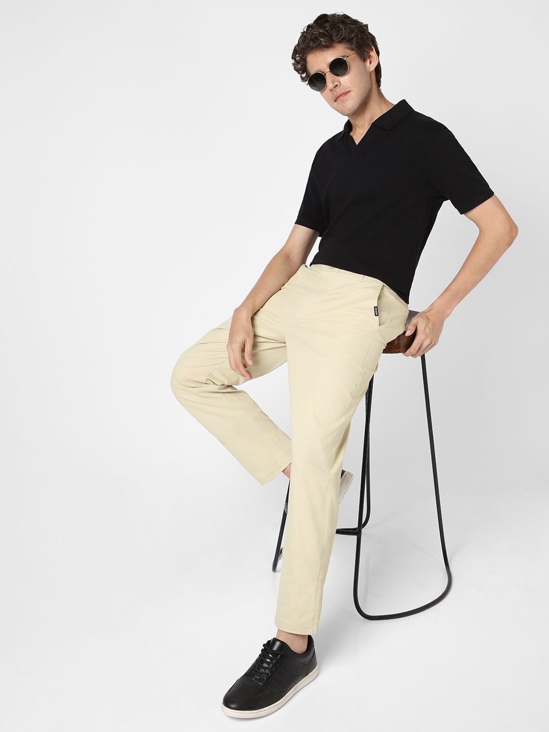 Urbano Fashion Men Regular Fit Casual Chinos Trousers