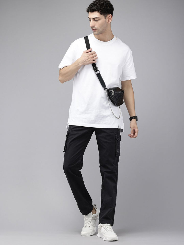 SPYKAR Men Loose Fit Cargos Trousers
