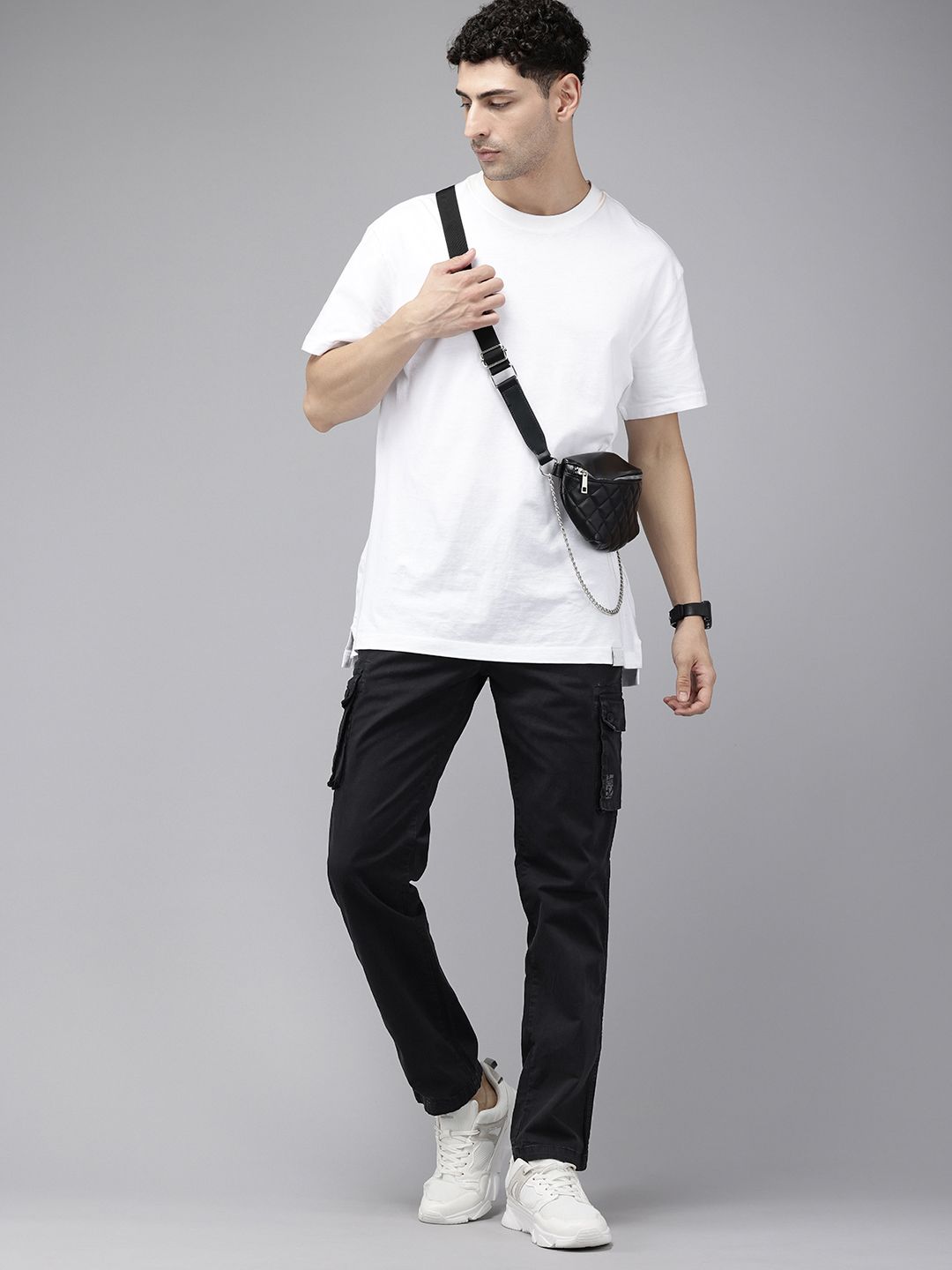 SPYKAR Men Loose Fit Cargos Trousers