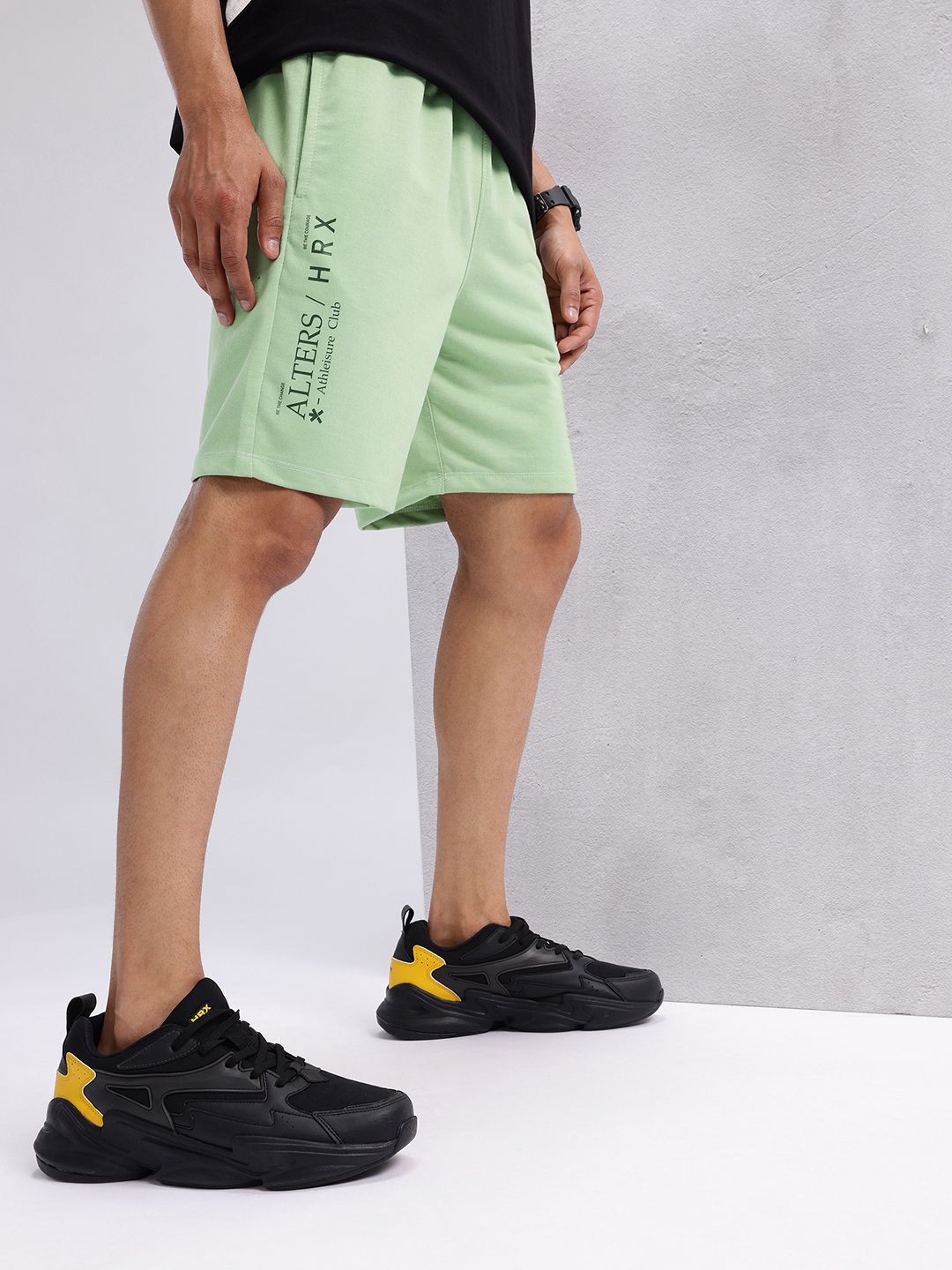 HRX by Hrithik Roshan Men Typography Printed Shorts
