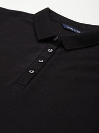 Monte Carlo Women Polo Collar Pure Cotton T-shirt