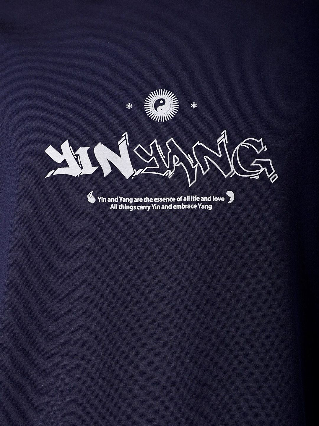 The Indian Garage Co Men Back Printed Boxy Oversized Round Neck T-shirt