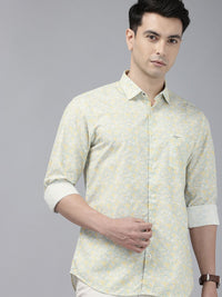 Park Avenue Pure Cotton Slim Fit Abstract Printed Casual Shirt