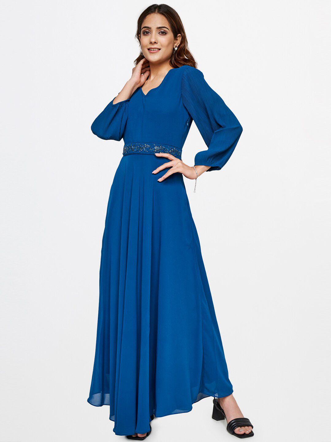 AND Women Teal Maxi Dress