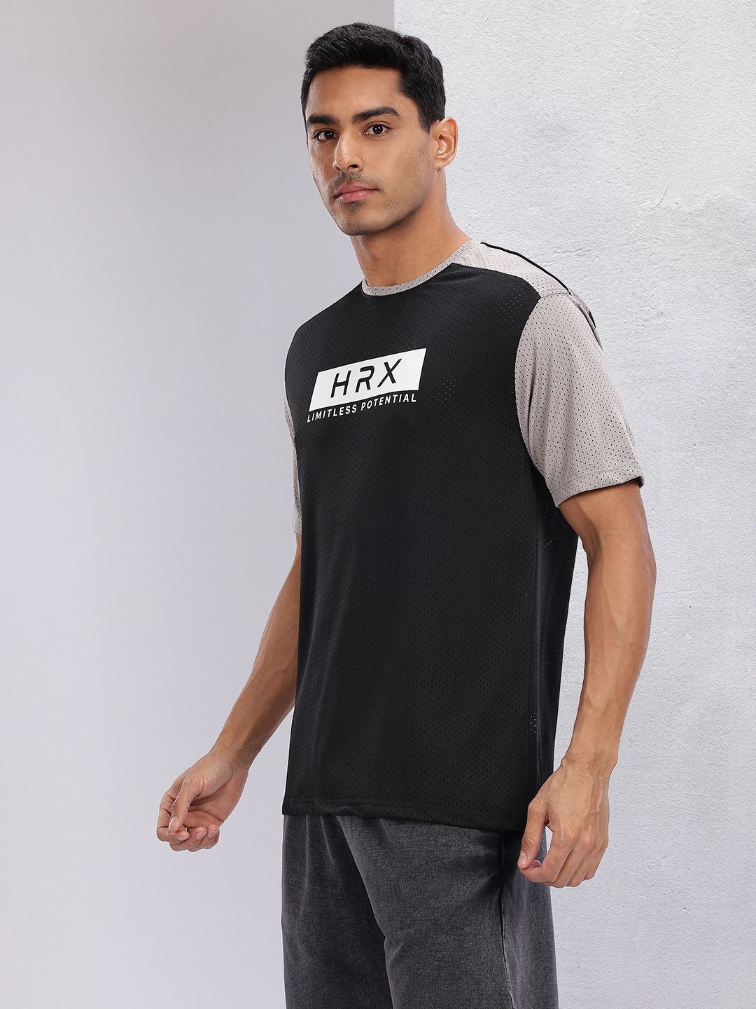 HRX by Hrithik Roshan Printed Rapid-Dry Training T-shirt