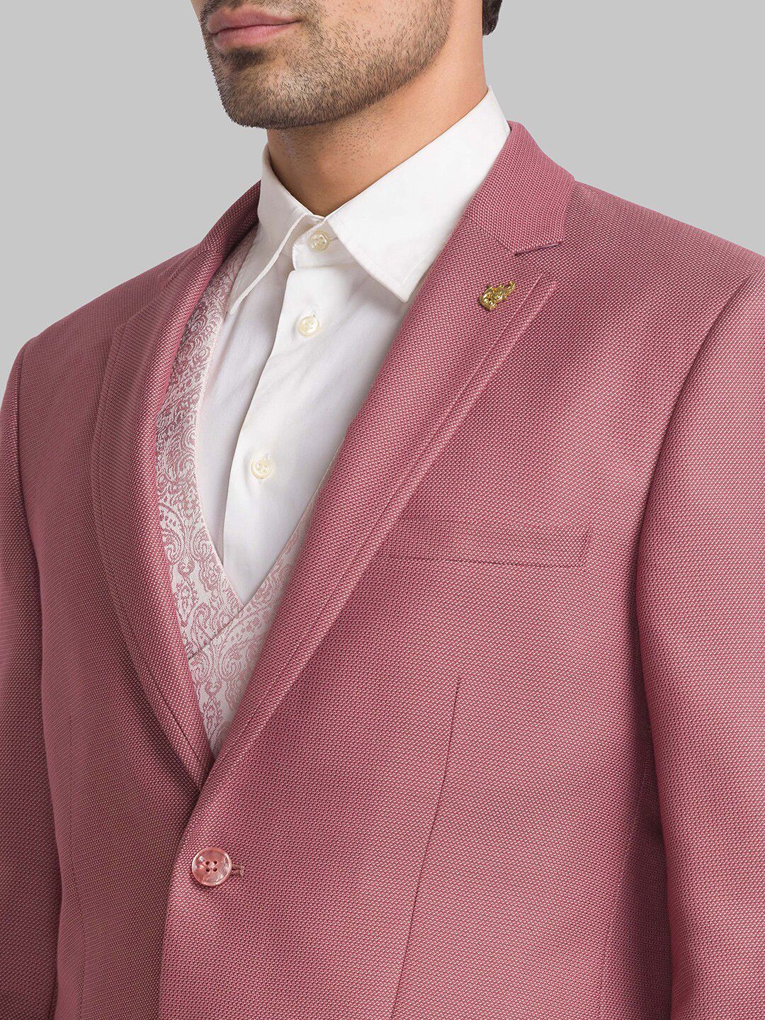 Raymond Men Single-Breasted Three-Piece Formal Suit