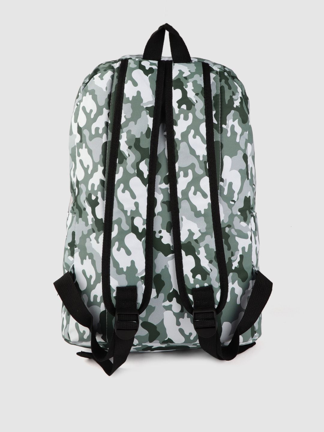 Lino Perros Women Olive Green & White Camouflage Print Laptop Backpack