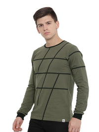 ADRO Men Abstract Printed Round Neck T-shirt