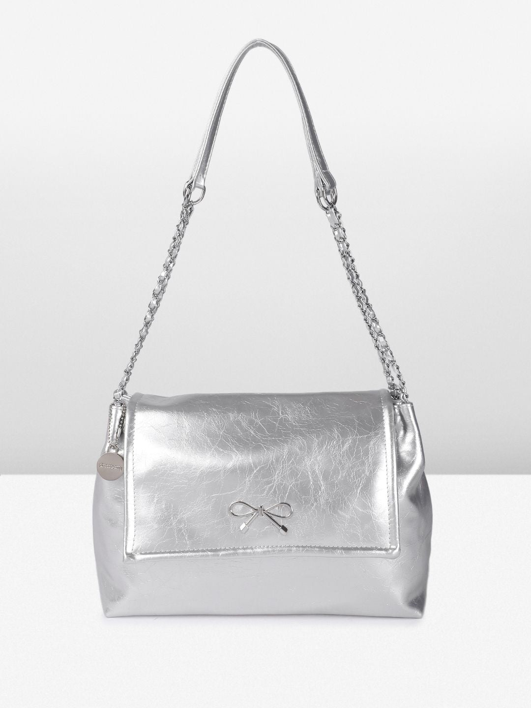 DressBerry Textured Structured Shoulder Bag
