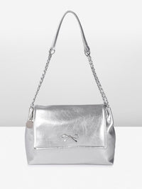 DressBerry Textured Structured Shoulder Bag