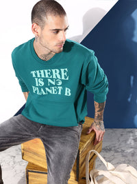 DILLINGER Men Typography Printed Oversized Sweatshirt