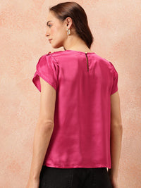all about you Studded Satin Finish Top