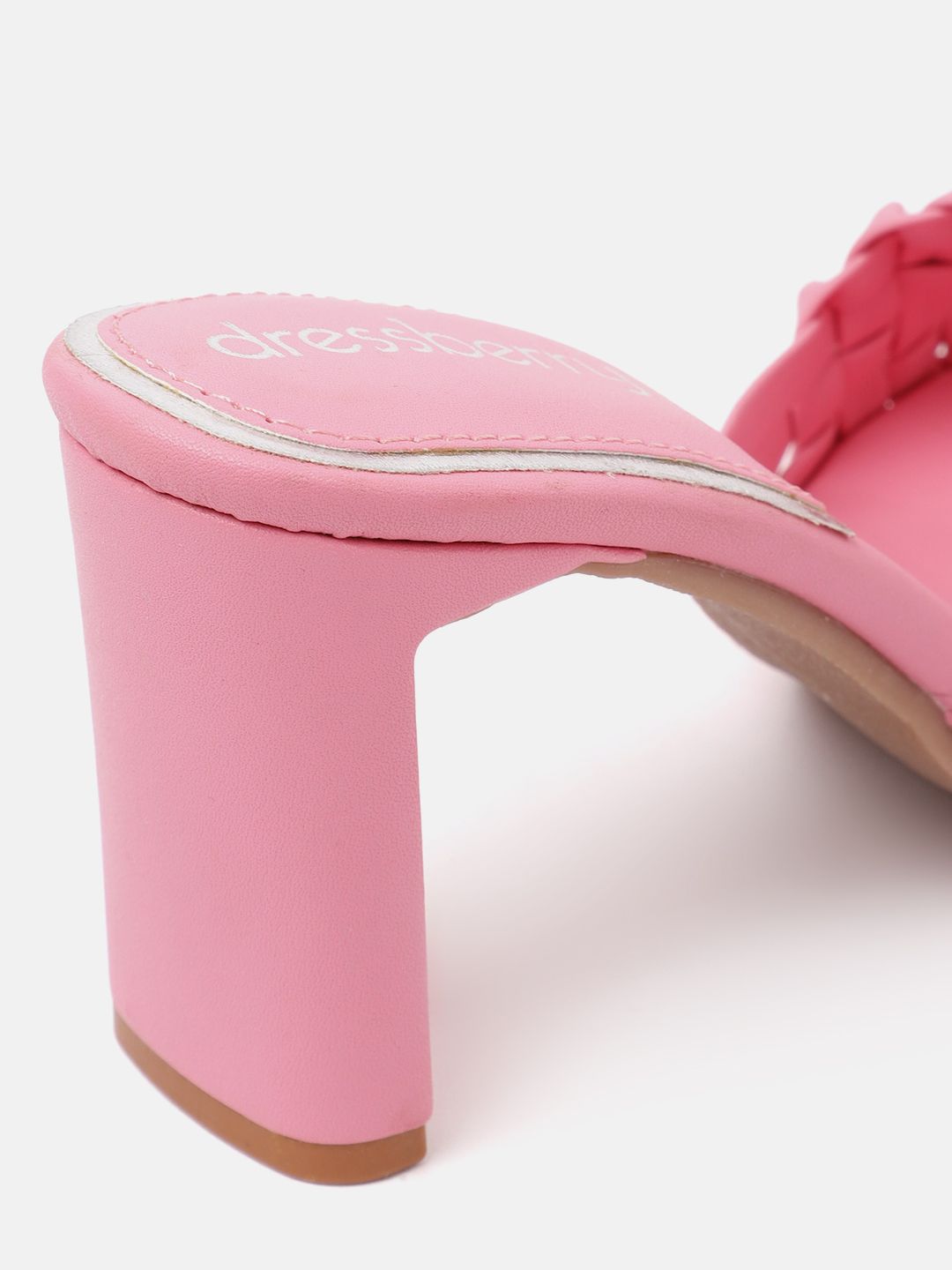 DressBerry Textured Block Heels