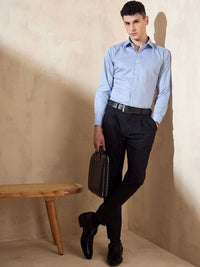 DENNISON Men Double Pleated Formal Trousers