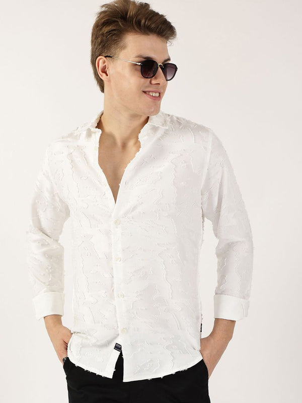 Thomas Scott Men Premium Slim Fit Opaque Casual Shirt