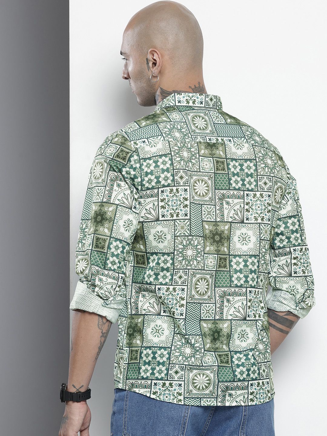 The Indian Garage Co Ethnic Motifs Printed Casual Shirt