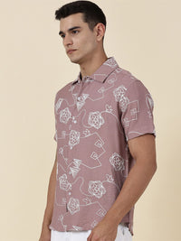 Thomas Scott Men Embroidered Regular Fit Casual Shirt