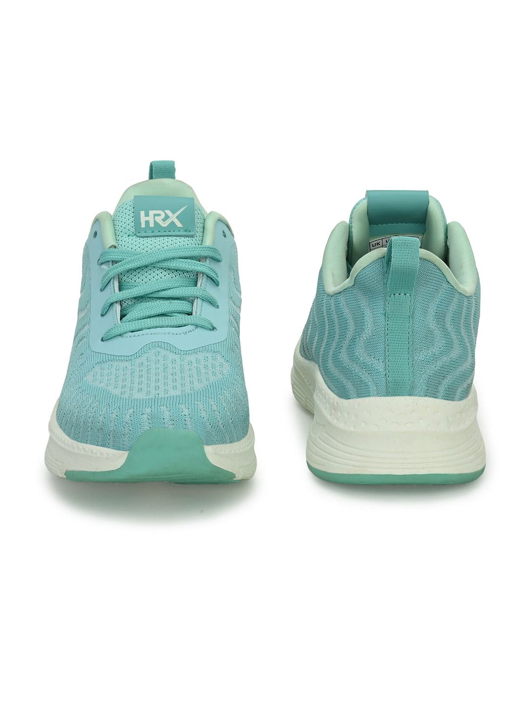 HRX by Hrithik Roshan Women Sea Green & White Memory Foam Mesh Running Shoes