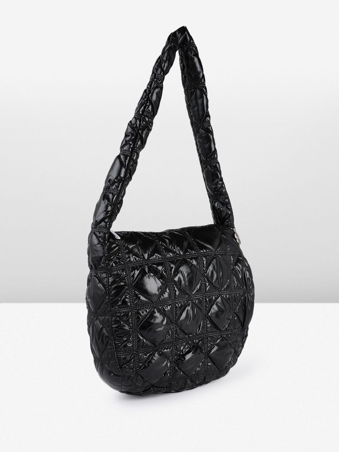 DressBerry Structured Shoulder Bag with Quilted