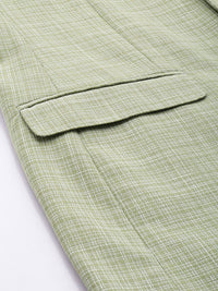 Raymond Contemporary Fit Checked Single-Breasted Formal Blazer